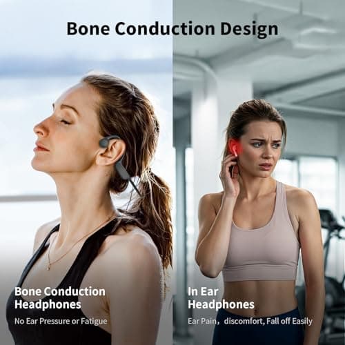 Haowolf Bone Conduction Headphones, 2026 Bluetooth 5.4 Open Ear Headphones with Mic, IPX8 Waterproof Swimming Headphones with 10H Playtime, 27g Lightweight Design Wireless Earbuds for Sports view 6
