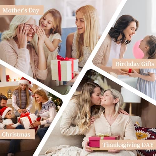 8 inch Clear Glass Flower Vases,Mom Gifts Mothers Day for Wife from Daughter Son,Birthday Gifts for Mom,Centerpiece Table Home Indoor Desk Decor view 6