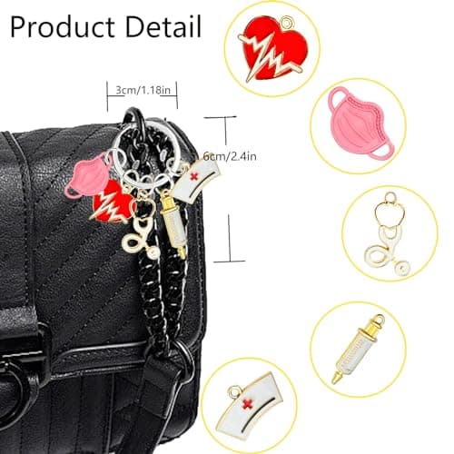 ownmysty Nurse Gifts for Women Keychain, Nurse Appreciation Gifts Accessories for Work Nursing Nurses Week Gift view 2