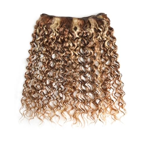 3 Tones 4/27/613 Sun-kissed Blonde Highlight Bundles Human Hair Weave for Black Women Ombre Brown Water Wave Virgin Hair 3 Bundles/Pack 14 16 18 Inch 100g/Bundle view 4