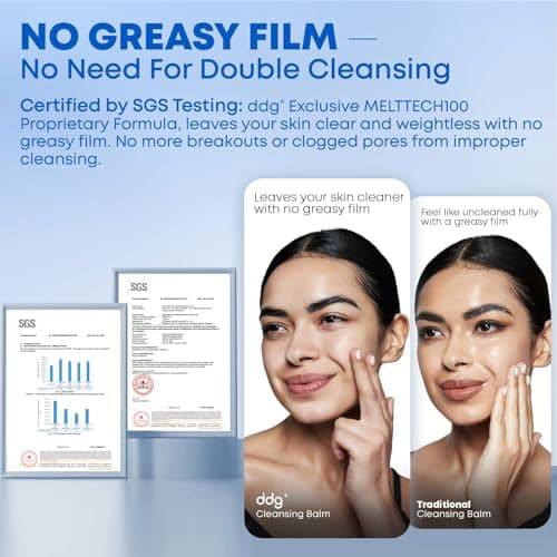 ddg Soft Moist Cleansing Balm-Makeup Remover Balm for Sensitive Skin,Eye Makeup Remover & Facial Cleanser for Waterproof Makeup Removal,Oil Based Balm,Nourishing & Hydrating,3.38 fl oz/100ml view 5