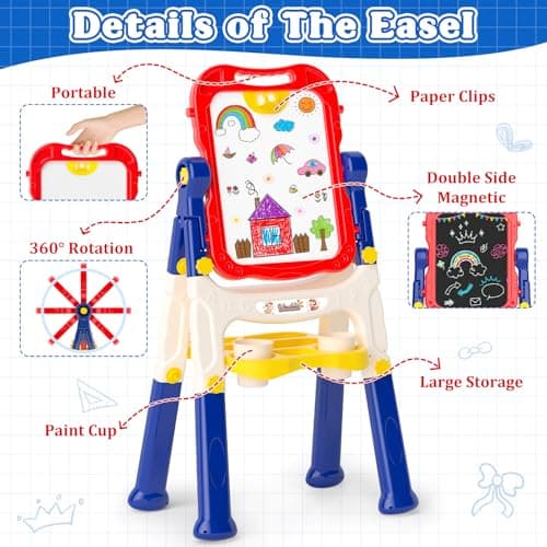 Art Easel for Kids for Ages 3-6 Christmas & Birthday Gifts view 5