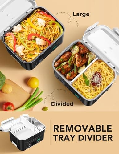 EAST OAK Cordless Electric Lunch Box, Heated Lunch Box for Men with Timer view 5