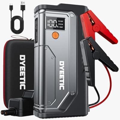 7000A Jump Starter, 12V Car Battery Booster Pack(All Gas/12.0L Diesel)，Car Starter Smart Jumper Cables, Battery Jumper 26800mAh Portable Power Bank，Flashlight