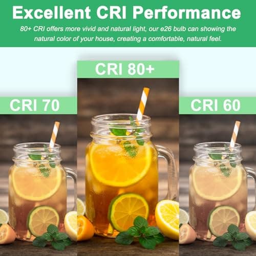 Hanbaak E26 LED Bulb, 40W Equivalent Light Bulb, 6W Medium Screw Base Bulb, Non-Dimmable, Daylight White 5000K 4 Packs view 3