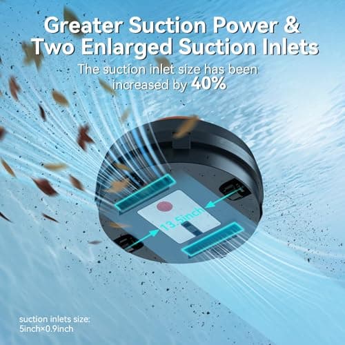 X2 Cordless Pool Cleaner Robot, Robotic Pool Vacuum for Above/In Ground Pool, 45W Dual-Motor, Self-Parking, Enhanced with 2L Debris Capacity view 5