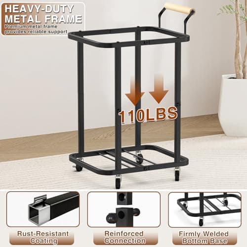 Laundry Hamper with Lid,150L Rolling Laundry Basket with Wheels & Handle view 5