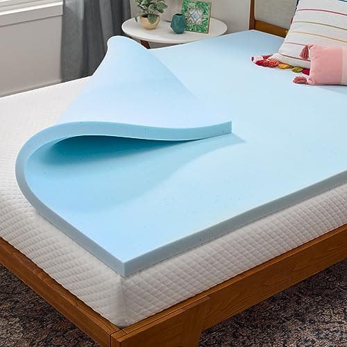 Linenspa Memory Foam Mattress Topper, Queen Size - 2 Inch Gel Infused Memory Foam - Plush Feel - Cooling and Pressure Relieving - CertiPUR Certified — image 1