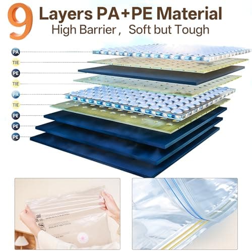 Vacuum Storage Bag with Rechargeable Cordless Pump, 15 Pack Vacuum Seal Space Saver Bags for Clothing Clothes Travel Home view 4