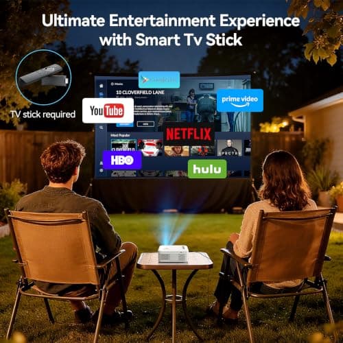 Mini Projector, Nasin Portable Projector with WiFi, Bluetooth, 1080P, 200" | Native 720P, 3.5" BOE LCD; 170 ANSI; WiFi/BT; HDMI/USB/Type-C/Audio Out; 23.5 oz view 3