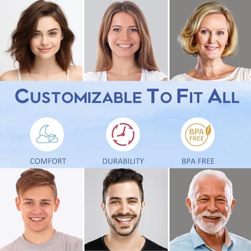 Mouth Guard for Grinding Teeth at Night, Night Guards for Teeth Grinding, Mouthguards for Grinding of Teeth, Night Mouth Guards for Teeth Grinding, Reusable Teeth Grinding Mouth Guard 4 Pack/Two Size view 3