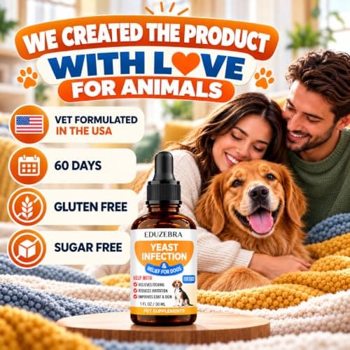 Yeast Infection Treatment for Dogs Ear, Paws, Skin - All Breeds and Sizes | Made in USA, Fast-Acting Dog Yeast Infection Treatment for Irritation, Inflammation, and Itching, Soothing and Effective 30ml view 6