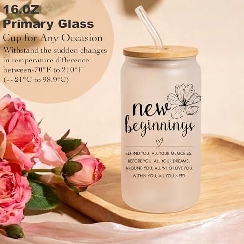 New Beginnings Gifts for Women Graduation Gift 2026 Funny Retirement for Women Happy Retirement Unique Self Care Set Inspirational Spa Box Next Chapter Keepsake Bundle Candle view 3