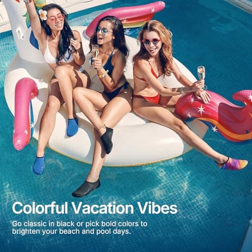 Water Shoes for Women Men Quick-Dry Aqua Socks Swim Beach Barefoot Yoga Exercise Wear Sport Accessories Pool Camping Must Haves Adult Youth Size view 3