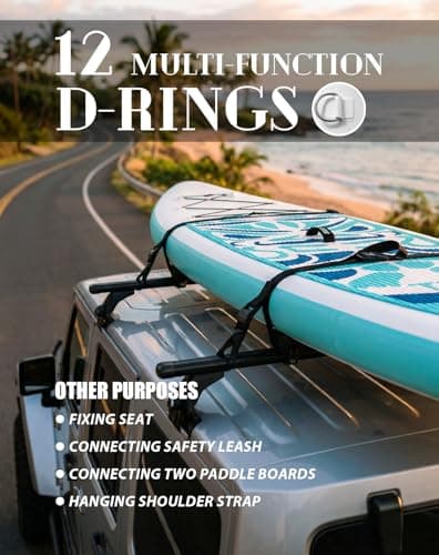 FunWater Inflatable Stand Up Paddle Board with Beginners SUP Accessories view 3