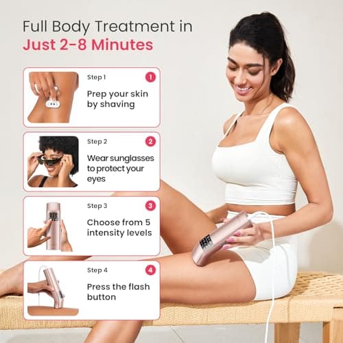 IPL Laser Hair Removal, 25J Triple-Pulse, 12cm² Sapphire, 37°F Ice-Cooling view 5