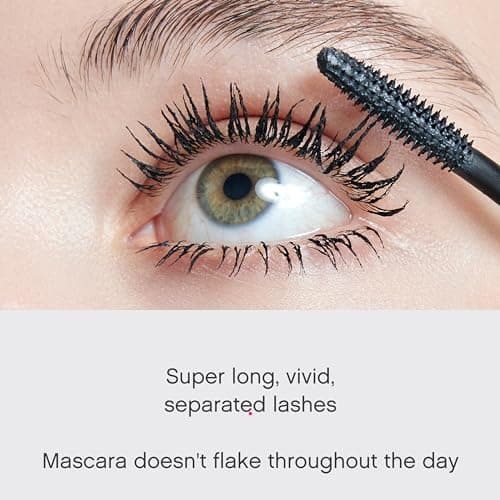 Vivienne Sabó Cabaret Premiere Black Mascara, Volume and Length, Defining, Curling, No Flaking, No Clumping, Smudge Proof, Washable, Cruelty-Free, Made in Europe, (01 Black), 0.3 Fl Oz, 1 Pack view 5
