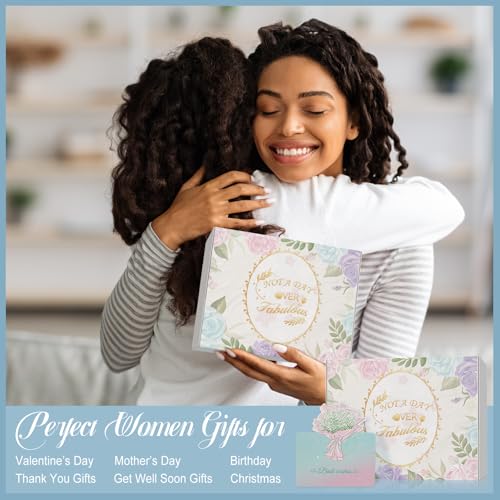 Birthday Gift for Women, Spa Basket Sets, Get Well Gifts, Self Care Gifts for Best Friends Sister Mom (blue cup) view 6