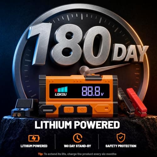 Car Battery Jump Starter - 5000A 12V Portable Lithium Jump Box view 6