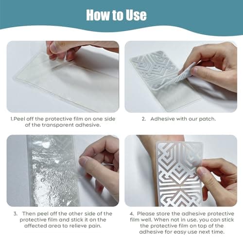 Reusable Pain Relief Patch, Drug-Free for Muscle & Joint Relief -3pcs | Comfortable Fit • Reusable Value • Portable Use • Easy Daily Application view 4