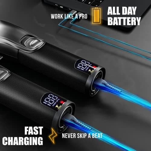 Novah® Professional Hair Clippers for Men, Professional Barber Clippers and Trimmer Set, Mens Cordless Hair Clipper for Barbers Haircut Kit Fade view 5