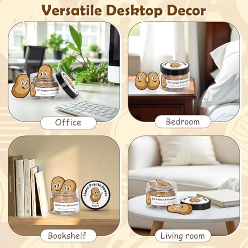 Dalycro Potato Affirmations Cards in A Decorative Jar, 60 Positive Messages for Daily Support, Inspirational Potato Gifts for Women Men Coworker (Potato) view 6