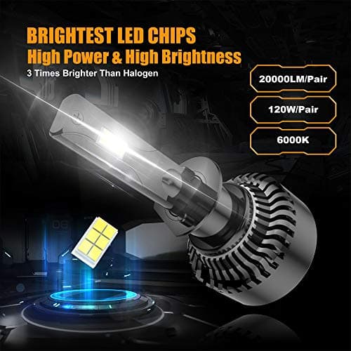Stemni H1 Bulbs, Ultra Bright H1 Light Bilbs, Plug-N-Play Installation, 6500K Pure White, IP68 Waterproof, Pack of 2 view 4