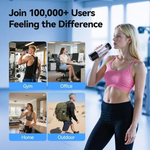 Upgrade Hydrogen Water Bottle, 6400PPB Hydrogen Water Generator (Black) | SPE PEM Tech, 7OZ Food-Grade PC Hydro Water Machine, Health Care Gifts for Husband, Wife, Family, Friends, Travel view 6