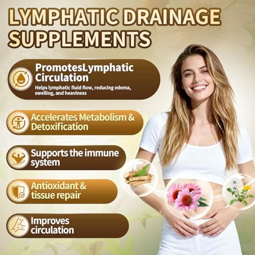21-in-1 Liposome Lymphatic Drainage Supplements, 45 Day Supply, 4800mg Immune & Lymph System Support, 10:1 Concentrated Technology, Echinacea, Dandelion, Burdock, Bromelain, Calendula, 90 Capsules view 2