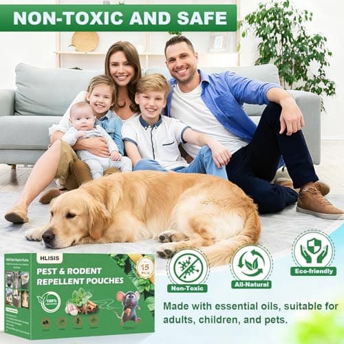 HLISIS 15 Pack Mouse Repellent Pouches, Peppermint Oil Repellent for Mice, Natural Rodent Repellent Pouches Effectively Repels Rodents, Mosquito, Spiders, and Other Pests, Indoor & Outdoor Use view 4