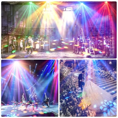 Party DJ Disco Light 3in1 projector Stage lighting remote control multi-mode voice control strobe effect projection light Family Party Bar Club KTV Karaoke Holiday Birthday Bash Party atmosphere light view 5