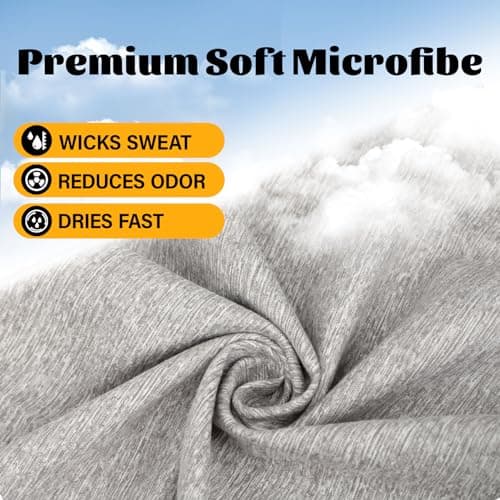 NUOYEE 3 Pack Microfiber Gym Towel Fast Drying Men Women Workout Gear for Body Sweat Sports Exercise Fitness Tennis Running Riding Hiking Camping Yoga Jogging Fishing Working Out Towel view 6