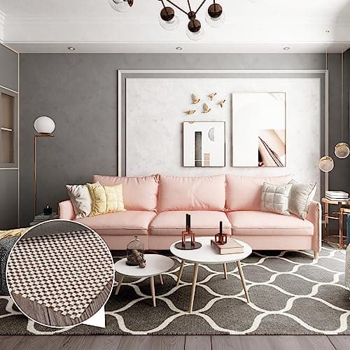 BALEINE Non Slip Rug Pad Rug Gripper for Hardwood Floors, Extra Thick Non Slip Mat Under Carpet (4'x6') view 2