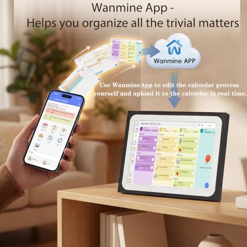 10.1" Smart Digital Calendar wall touch screen Electronic Family Planner view 3