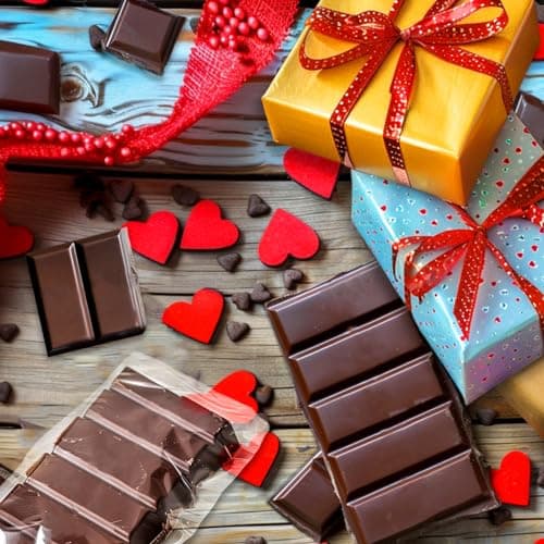 Mity Rain Chocolate Bar Mold Deep, Silicone Thick Mold for Stuffed Bars, Rectangle Knafeh Pistachio Break Apart Candy Molds With 100pcs Storage Bags view 2