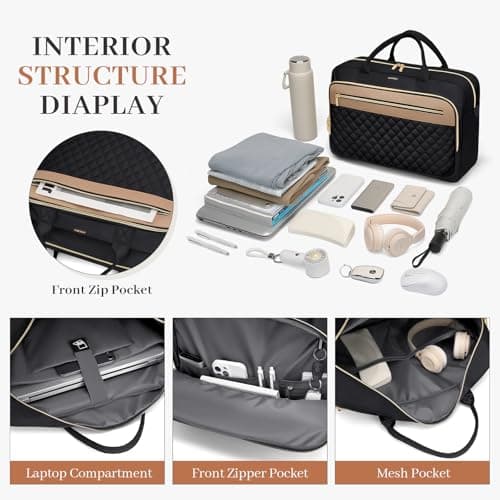 Laptop Bag for Women 15.6Inch Work Tote Computer Briefcase Waterproof Handbag Shoulder Teacher Office Crossbody Purse view 6