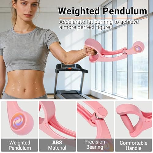 SOHIDAS Arm Workout for Men and Women Weighted Ropeless Battle Rope for Home Gym Arm Trainer Workout Fitness Equipment 360° Hand-Crank Forearm Trainer for Full-Body HIIT, Low-Impact Aerobic Training view 6