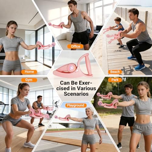 SOHIDAS Arm Workout for Men and Women Weighted Ropeless Battle Rope for Home Gym Arm Trainer Workout Fitness Equipment 360° Hand-Crank Forearm Trainer for Full-Body HIIT, Low-Impact Aerobic Training view 3