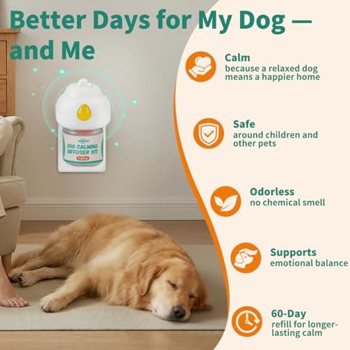 Pawith Dog Calming Diffuser with Pheromones – Calming Diffuser for Dogs, Helps Reduce Anxiety, Stress & Barking, Drug-Free Dog Pheromone Diffuser with 2 Refills view 5