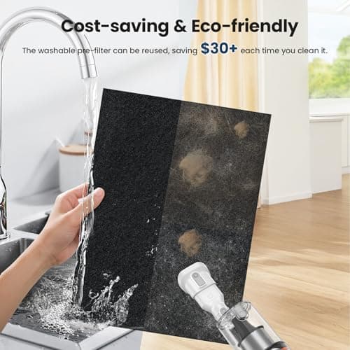 Air Purifiers for Home Large Room up to 3000sq.ft, LUNINO HEPA Double-Sided Air Purifier with Washable Filter, PM 2.5 Display Air Quality Sensors, Air Cleaner for Pets Hair, Odor, Dust, Smoke, Pollen view 4