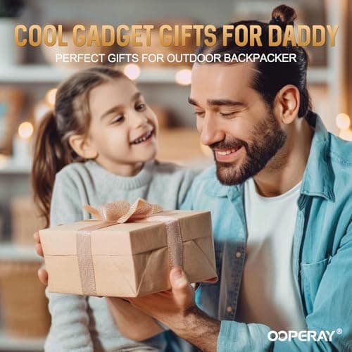 OOPERAY Gifts for Dad Fathers Day, Fathers Day Dad Gifts, EDC Box Cutter for Camping Hiking Fishing, Birthday Gift Ideas for Daddy, EDC Tool Gift from Daughter Son view 2