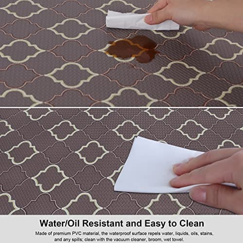 Kitchen Floor Mat Set of 2, Anti Fatigue Kitchen Mat 20"x32"+20"x47" view 6