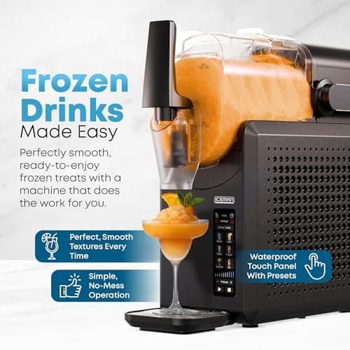 Iceman by Chefman Slush-Ease MAX 90oz Slushie Machine, 64oz Liquid Capacity Frozen Drink Maker & Slushy Machine with 5 Presets and LED Display, Perfect for Frozen Margaritas, Frappes, Smoothies view 3