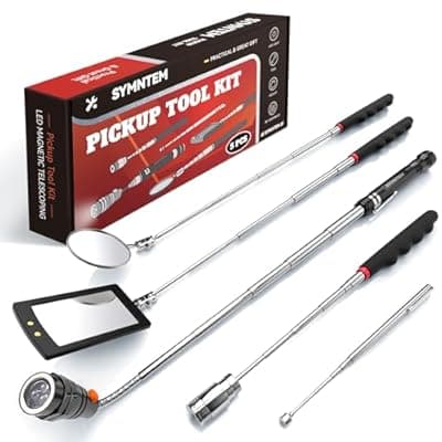 Gifts for Men, Telescoping Magnetic Pick Up Tool Set, Extendable Magnet Flashlight with Inspection Mirror, Flexible LED Flashlight, Mens Gifts, Birthday Gifts for Dad, Him, Men, Husband, Women