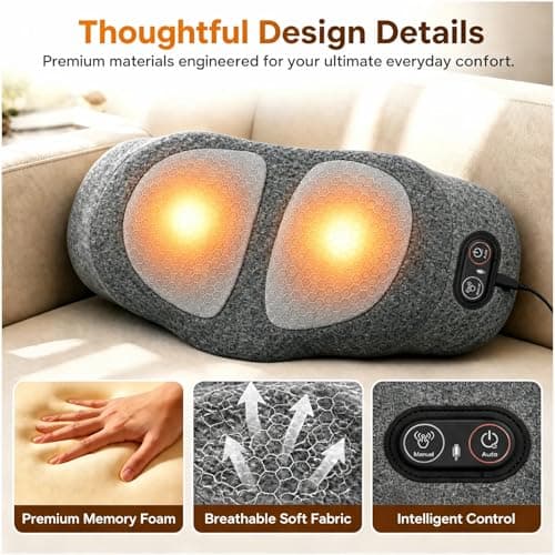 Upgraded 3-in-1 Lumbar Support Pillow, Back Massager with Heat & Traction view 5