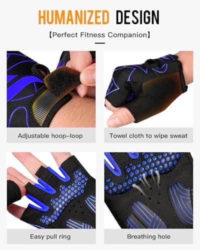 ATERCEL Cycling Gloves, Bike Gloves for Men Women, Bicycle Glove for Cycling, Workout, Gym, Training, Weight Lifting Outdoor, Mountain Bike, and Riding view 5