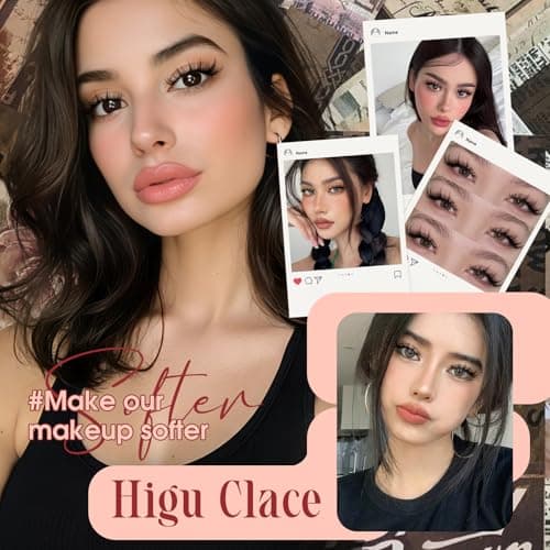 Higu clace Fairy-Lash-Clusters,144Pcs Manga Lash Clusters DIY Cluster Eyelash Extensions 10-18 mm, D Curl Lash Extension Natural Look Reusable Clear Thin Band Mix Spikes Manga Lashes(Fairy-DH-144Pcs) view 2