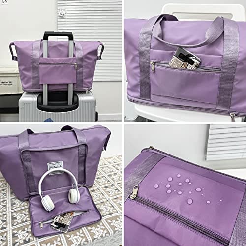 AYWVRBST Extra Large Capacity Foldable Travel Bag,Gift,Dry and Wet Separation Multifunctional Sports Shoulder Bag view 4