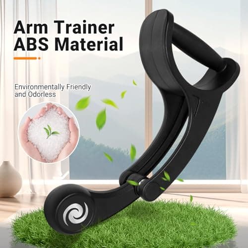 SOHIDAS Arm Workout for Men and Women Weighted Ropeless Battle Rope for Home Gym Arm Trainer Workout Fitness Equipment 360° Hand-Crank Forearm Trainer for Full-Body HIIT, Low-Impact Aerobic Training view 5