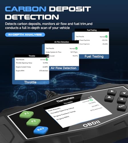 ThermoHalo Professional OBD2 Scanner Car Diagnostic Tool, OBDII EOBD Code Reader, Enhanced Check Car Engine Light Diagnostic Scan Tool, Upgraded Fault Code Scanner for All Vehicles from 1996 view 3